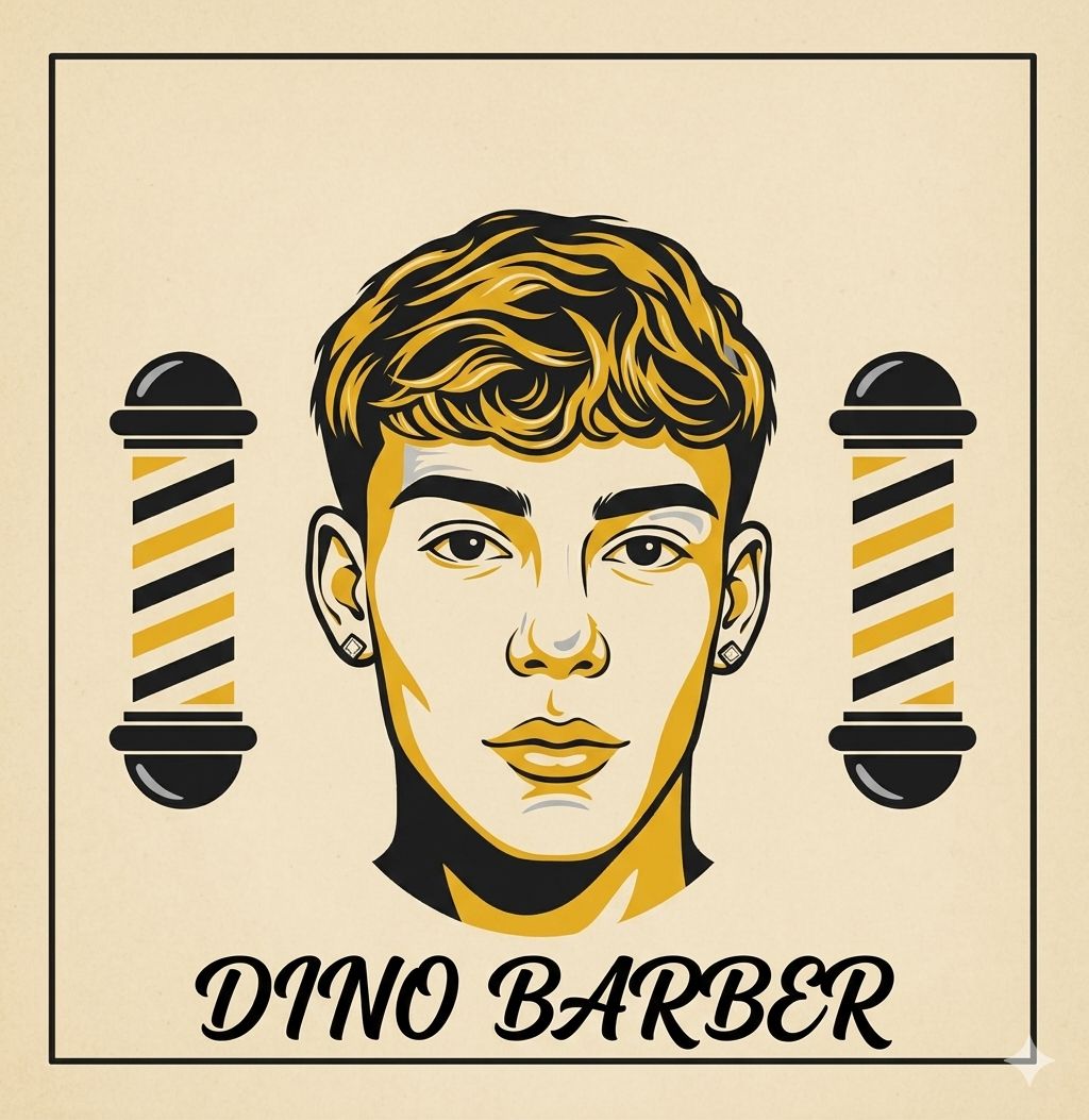 Dino Barber Logo